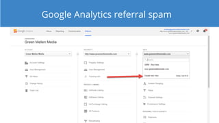 Google Analytics referral spam
 