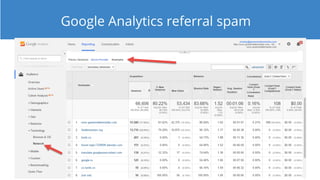 Google Analytics referral spam
 