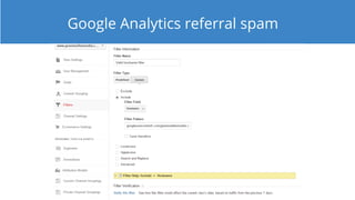 Google Analytics referral spam
 