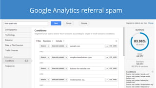Google Analytics referral spam
 