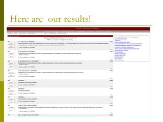 Here are  our results! 