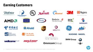 © Copyright 2012 Hewlett-Packard Development Company, L.P. The information contained herein is subject to change without notice.15
Earning Customers
 