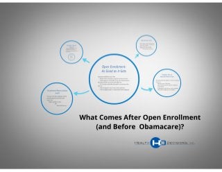 Health Decisions Webinar: What Comes After Open Enrollment (And Before Obamacare)?