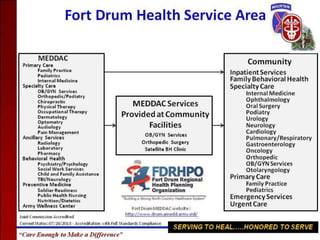 4 September 2013
FORT DRUM NEW YORK
COL Gary Rosenberg/IMDR-ZA/ (315)-772-5501/ gary.a.rosenberg.mil@mail.mil 7 of 17
Fort Drum – Home of America’s Light Infantry Division
 