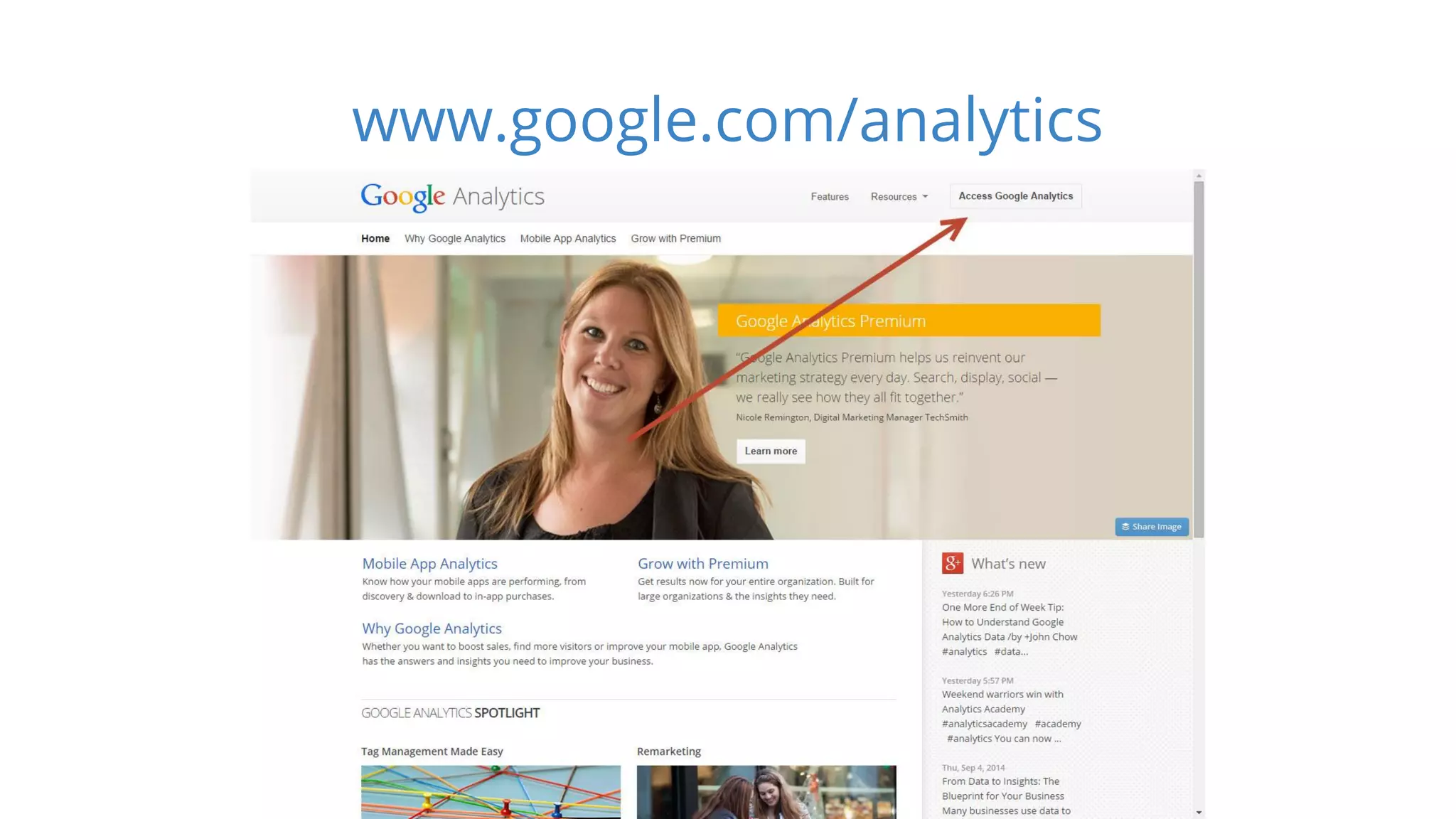 www.google.com/analytics 
 