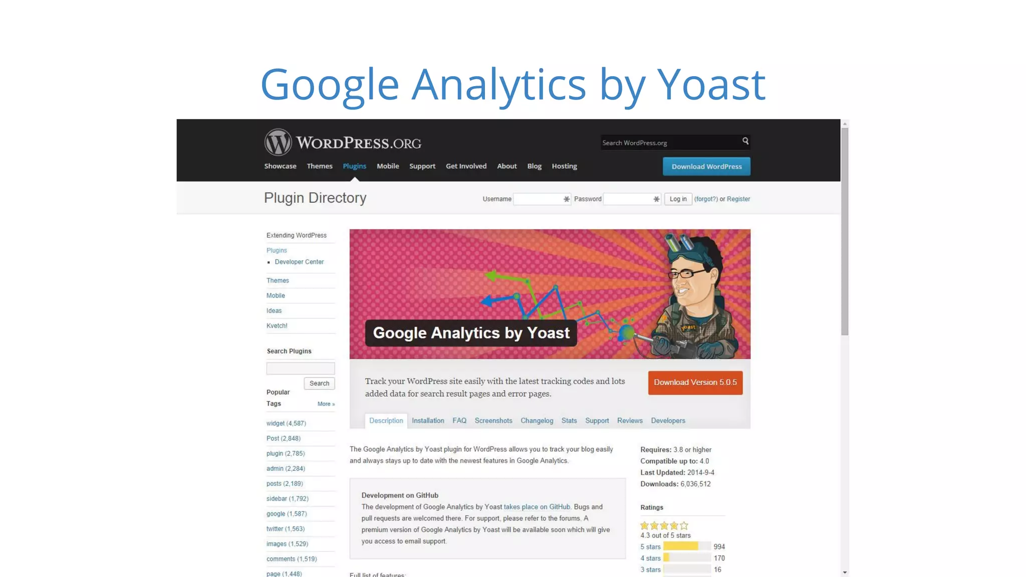 Google Analytics by Yoast 
 
