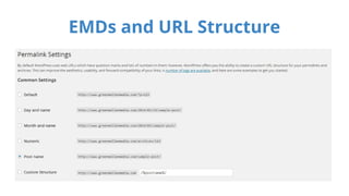 EMDs and URL Structure 
 