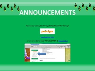 Receive our weekly Northridge Notes Newsletter through
www.peachjar.com
or on our website under NEWSLETTER @ www.vbsd.us
 