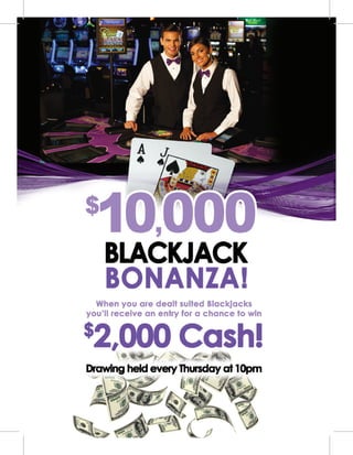September blackjack bonus