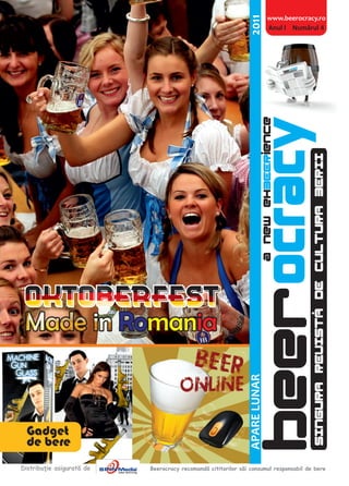 BEERocracy beer culture magazine in Romania. September 2011 issue.