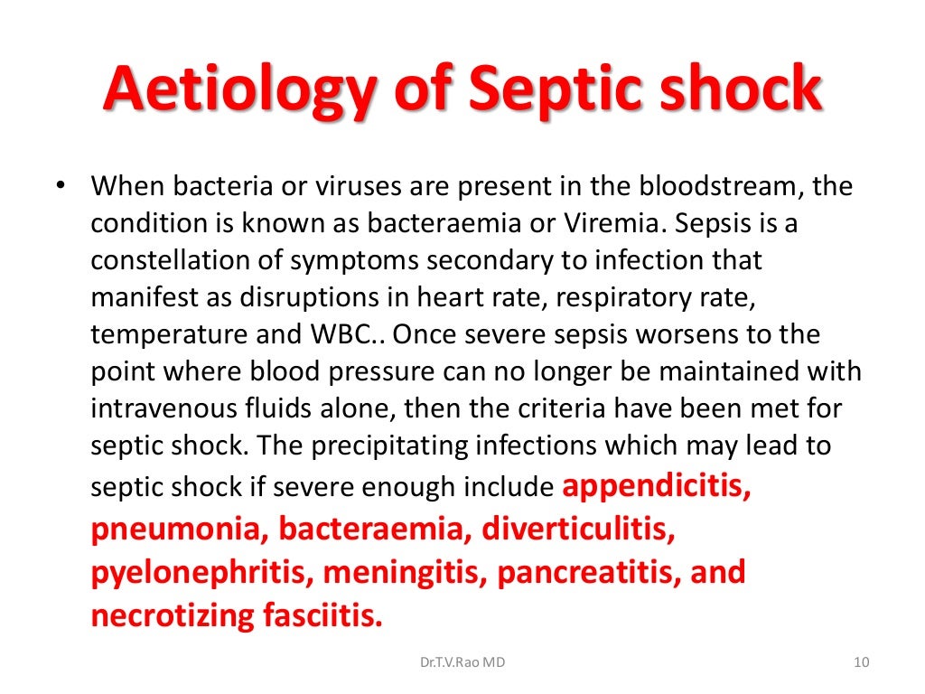 Septic Shock Pathophysiology