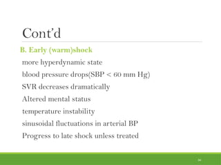 septic shock seminar presentation by med. | PPTX