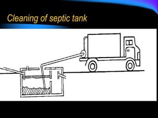 Cleaning of septic tank
 