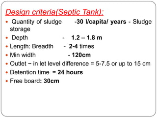 Septic tank process&design | PPTX