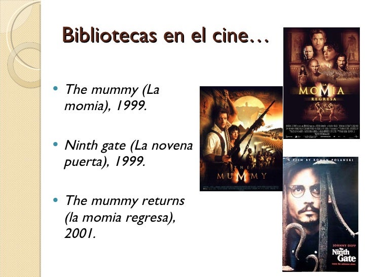 Las bibliotecas en el cine... primera parte Slide 24
