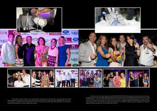 Еще одним гвоздем вечера стала презентация апартаментов «Euromarina», выстроенных на первой 
линии побережья Arenales del Sol. Демонстрационное шоу провели очаровательная Патриция Кеcада со сво- 
ей командой. А официальным украшением светского вечера стала бижутерия Massimo Bianco из Аликанте, 
гордо красовавшаяся на самых изысканных дамах. 
El evento contó con la participación de LAND ROVER MUNDICAR que expuso dos espectaculares vehículos, 
un Range Rover Sport y un jaguar deportivo impresionante, que todos los invitados pudieron apreciar hasta el más 
mínimo detalle. La firma de CAVIAR RIOFRIO ofreció a todos los asistentes una degustación de su caviar exquisito 
y uno de los mejores del mundo, para esta ocasión nos quiso acompañar SERGUEY KAPANEM, propietario de la 
empresa que estuvo interactuando con todos los asistentes. Los asistentes también pudieron degustar un exquisito 
jamón de bellota ofrecido por SALAZONES QUINTANA. 
154 Russian Inn Russian Inn 155 
 