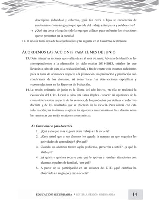 14EDUCACIÓN SECUNDARIA * SÉPTIMA SESIÓN ORDINARIA

 