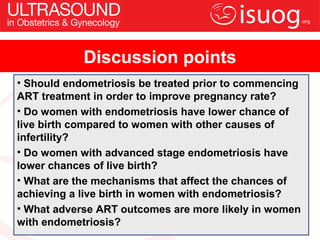 UOG Journal Club: Impact of endometriosis and its staging on assisted ...