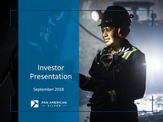 Investor
Presentation
September 2018
 