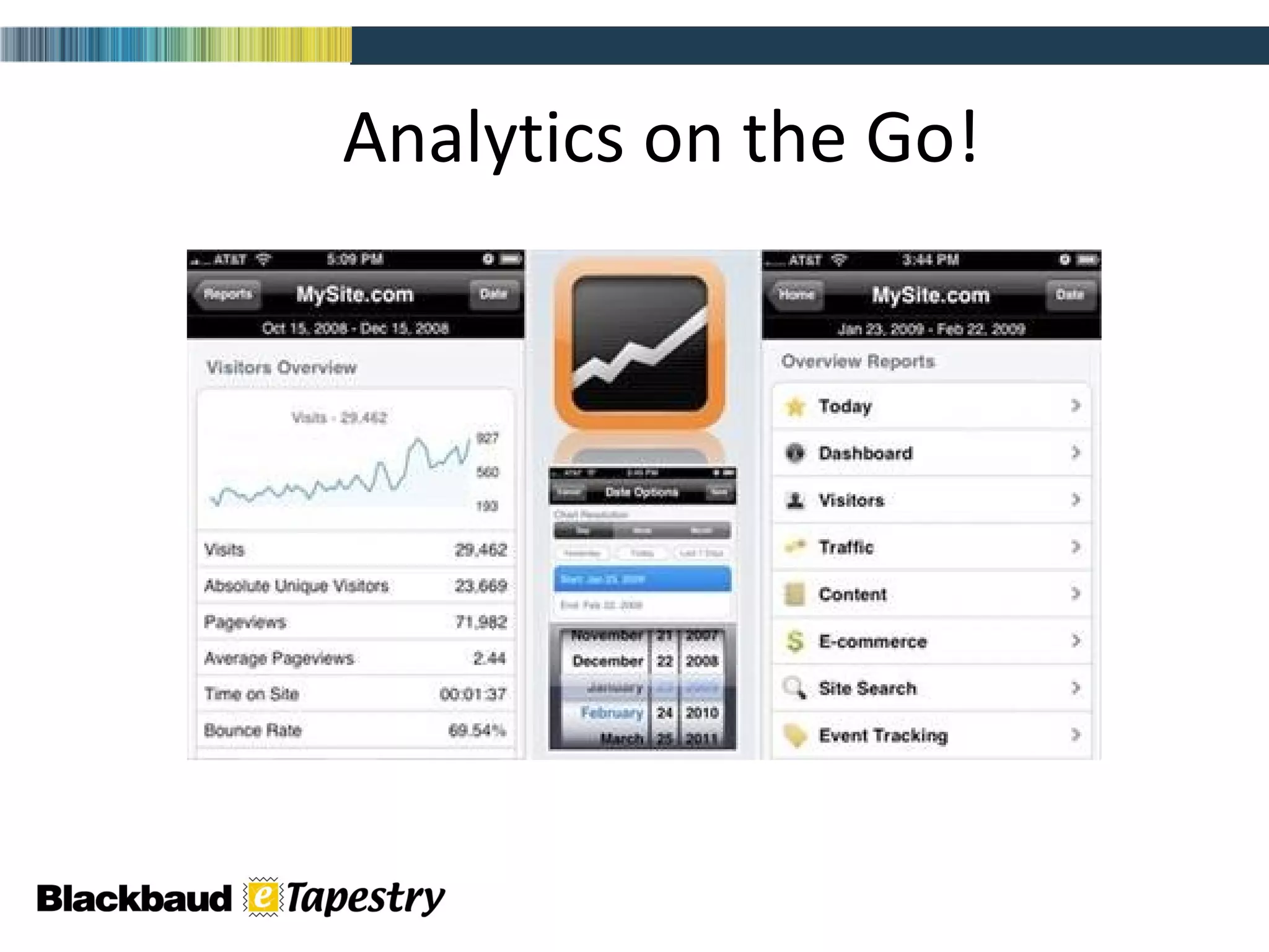Analytics on the Go! 