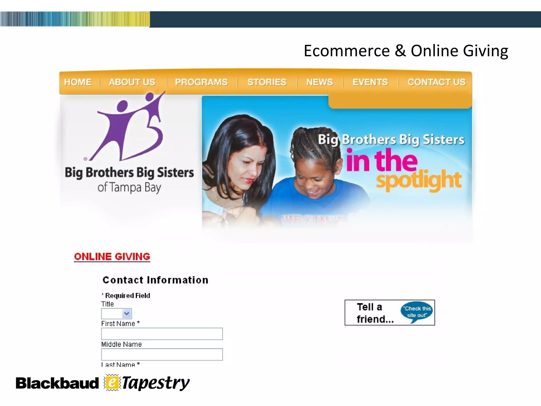Ecommerce & Online Giving 