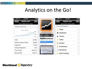 Analytics on the Go! 