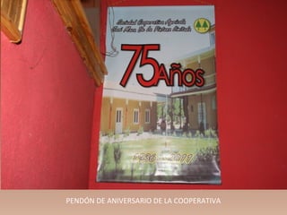 PENDÓN DE ANIVERSARIO DE LA COOPERATIVA
 
