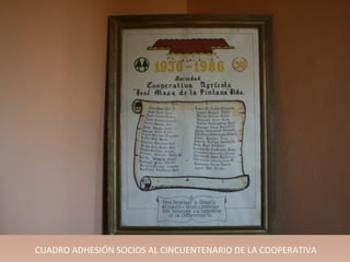 CUADRO ADHESIÓN SOCIOS AL CINCUENTENARIO DE LA COOPERATIVA
 