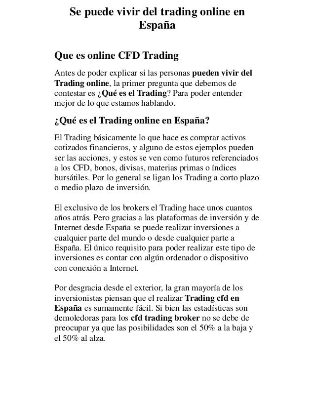 Se puede vivir del forex