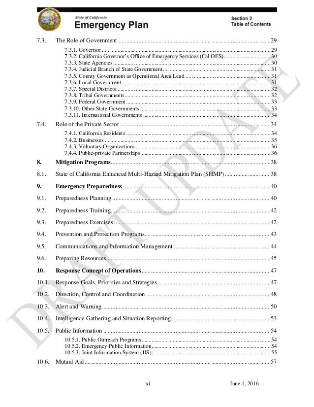 California Emergency Response Plan NIMS ICS ESF 18 Cybersecur…