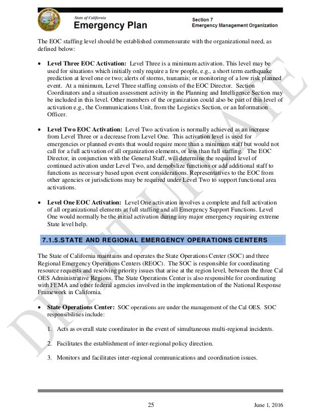 California Emergency Response Plan NIMS ICS ESF 18 Cybersecur…