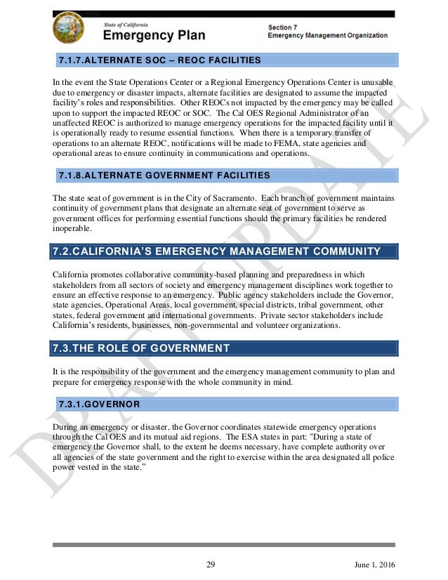 California Emergency Response Plan NIMS ICS ESF 18 Cybersecur…