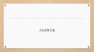 ANSWER
 