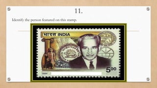 11.
Identify the person featured on this stamp.
 