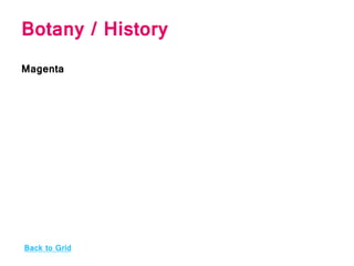 Botany / History
Magenta
Back to Grid
 