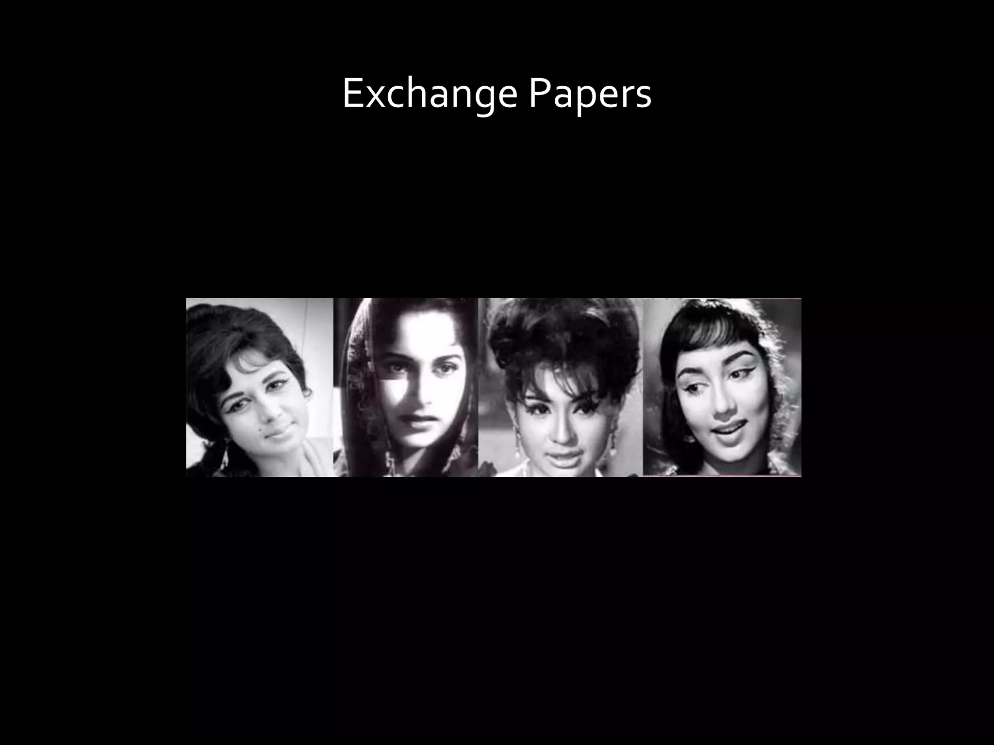 Exchange Papers
 