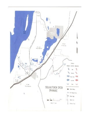 Sequalitchew creek watershed drainage map