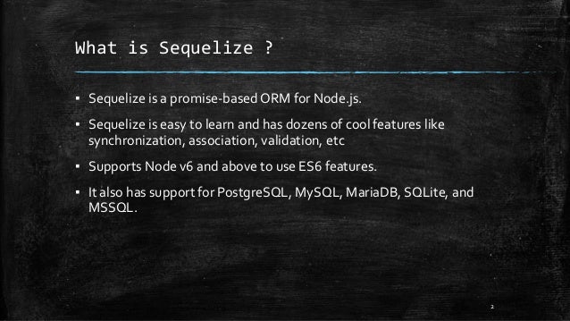 Sequelize