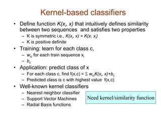 predict class labels using classificationkernel... sequencea.ppt