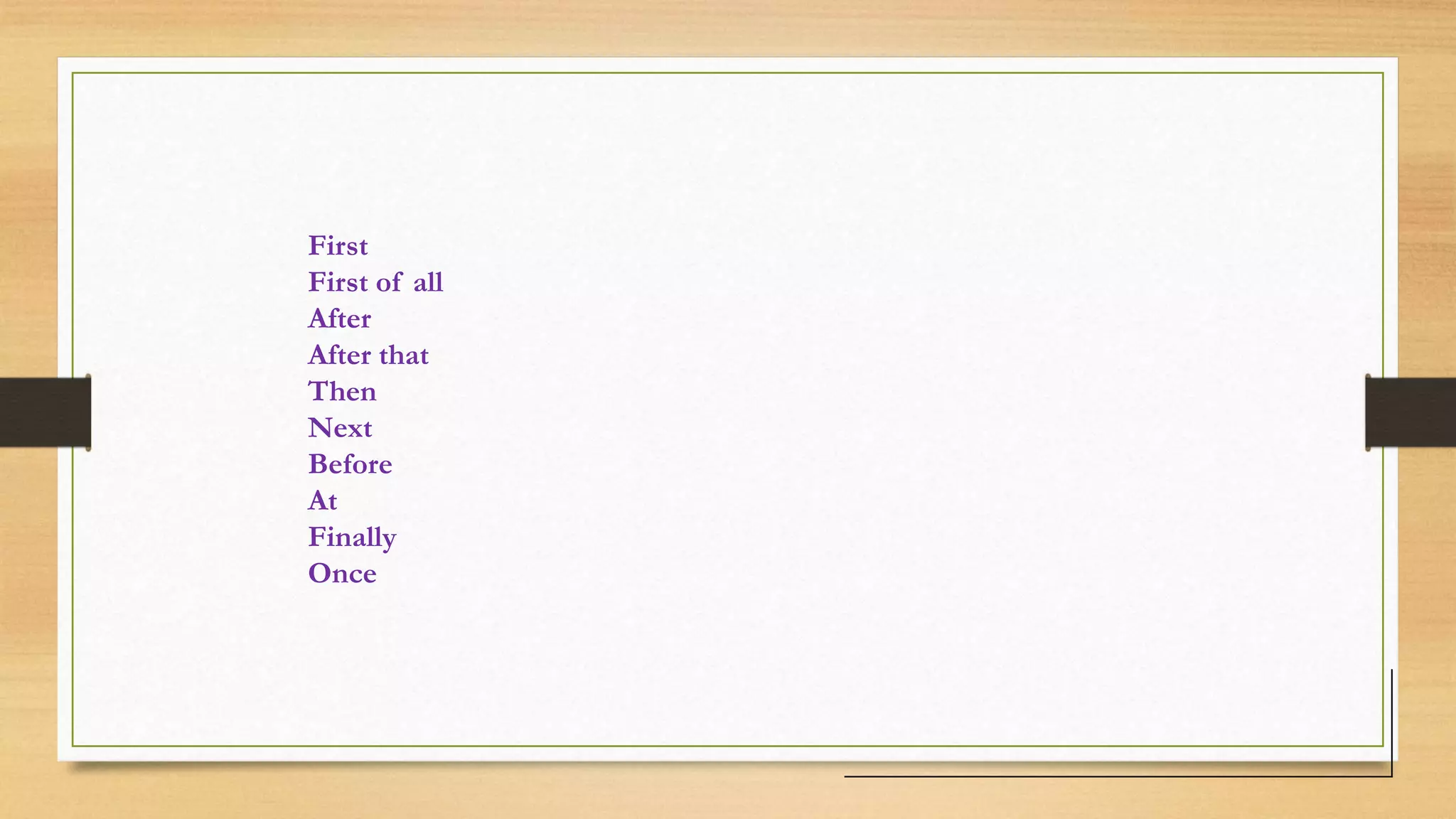 Sequence adverbs | PPTX