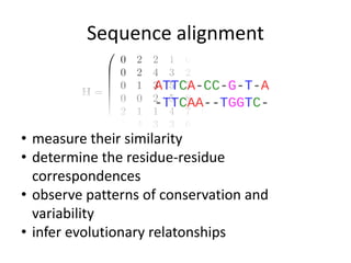 Sequence Alignment - Data Bioinformatics Introduction | PPT