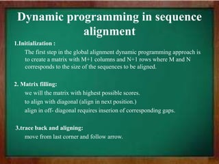 Sequence alignment global vs. local | PPTX