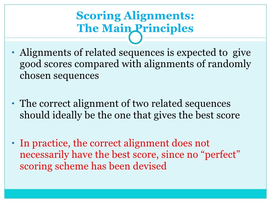 Sequence Alignment In Bioinformatics