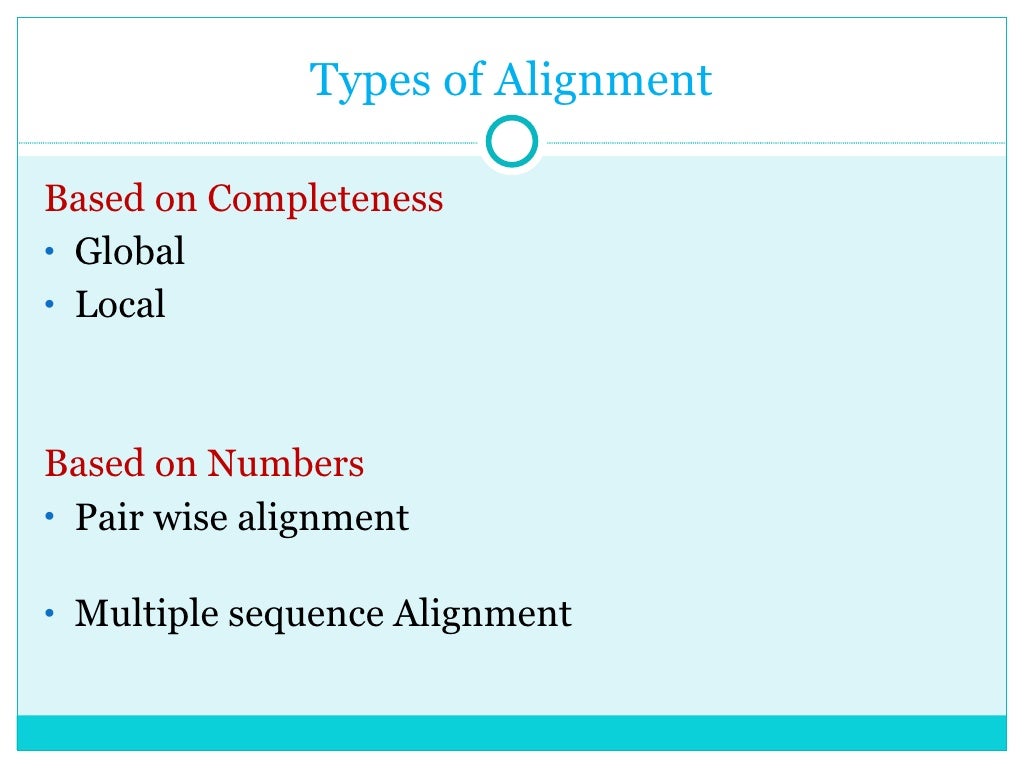 Sequence Alignment In Bioinformatics