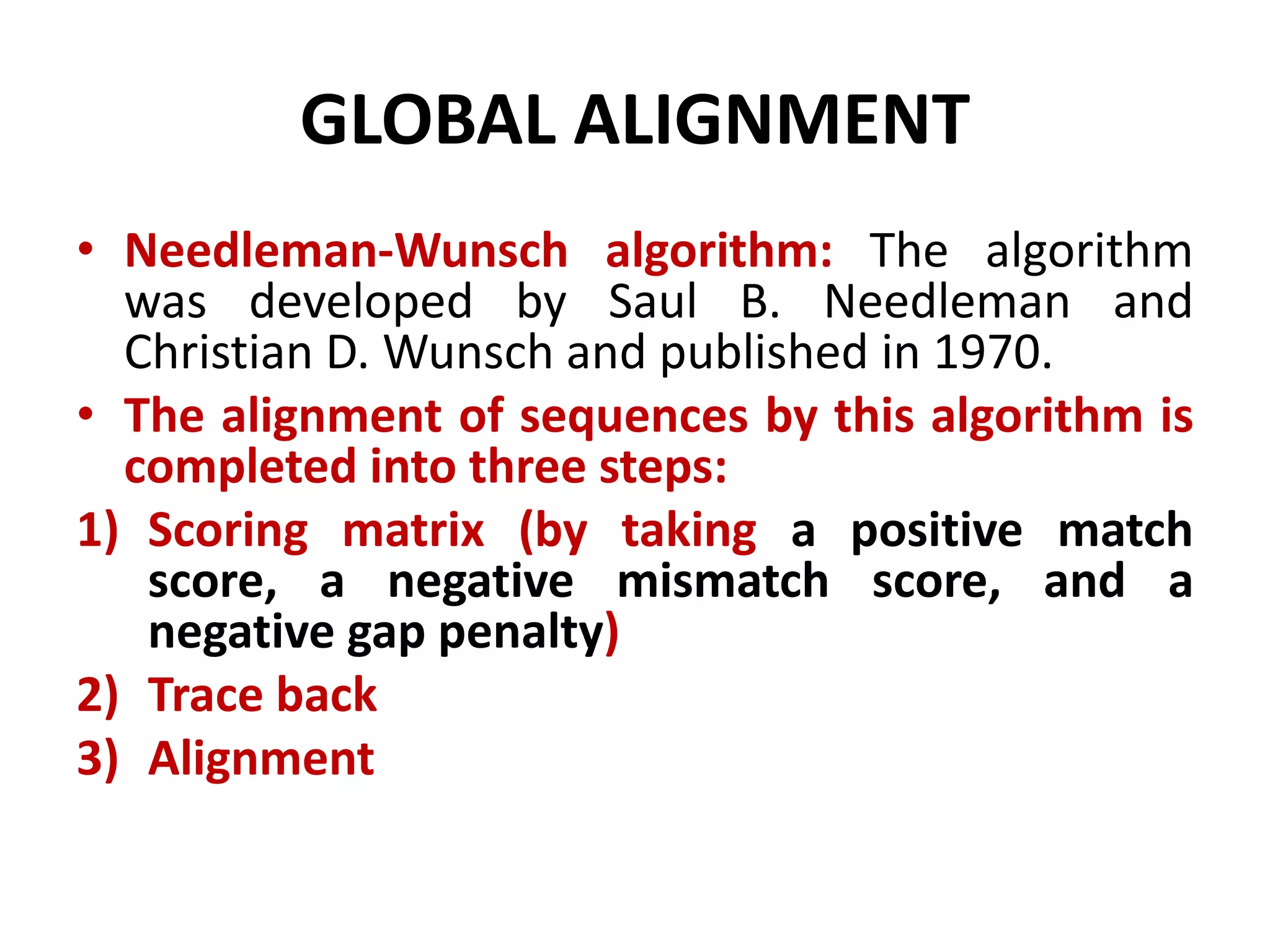 Sequence alignment unit 3 | PPTX