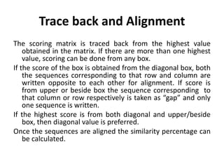 Sequence alignment unit 3 | PPTX