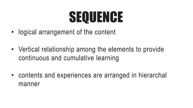 Sequence and Principles of Sequencing.pptx | Education