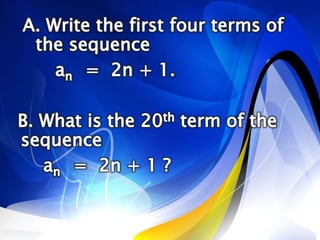 Sequence and series | PPTX