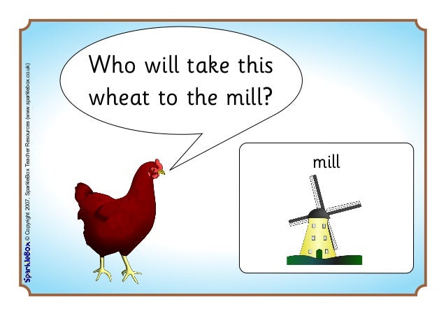 Sequence cards for Little Red Hen