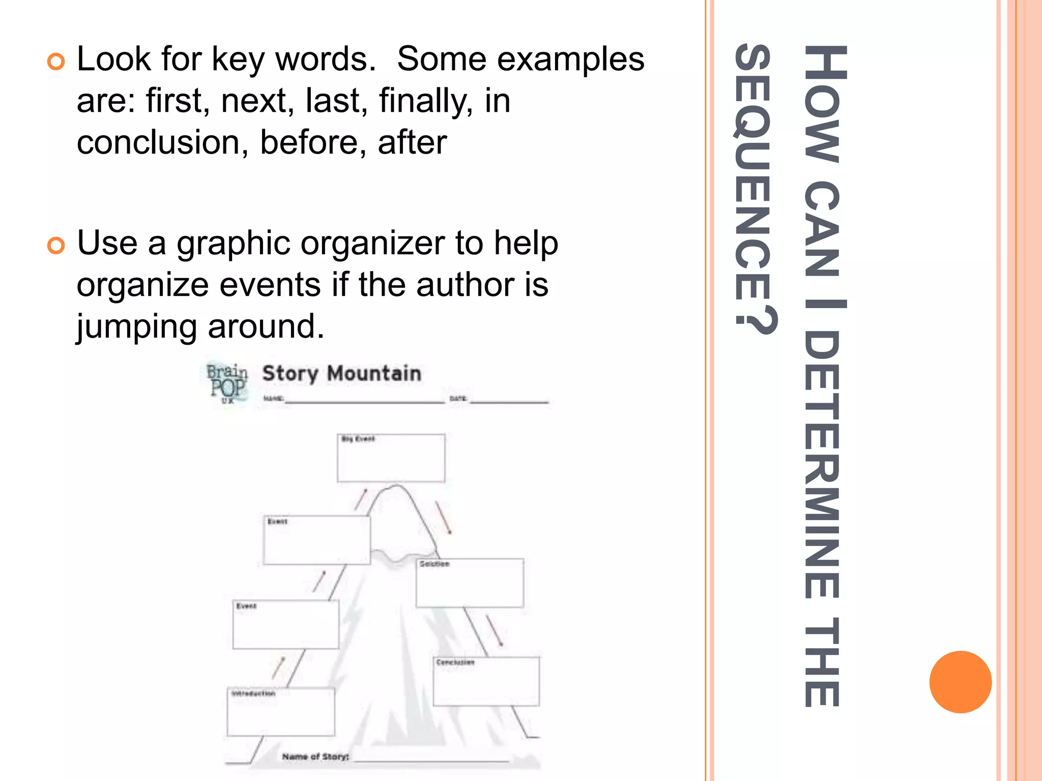 Sequence in literature PPT